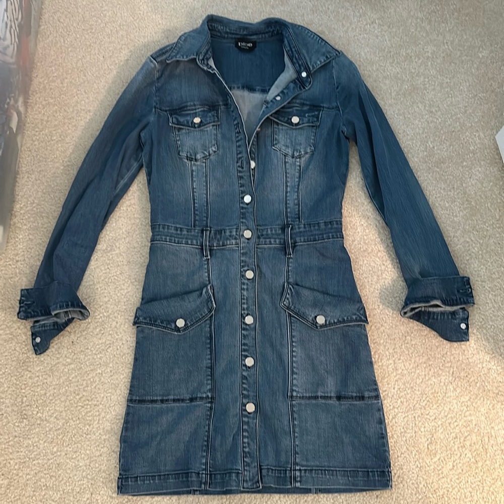 Super cute Jean dress with button detailing
